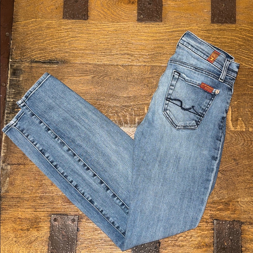 7 For All Mankind Light Blue Skinny Jeans